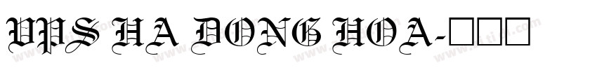 VPS Ha Dong Hoa字体转换
